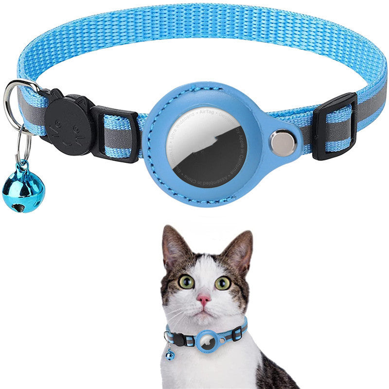 Reflektörlü Su Geçirmez AirTag Kılıfı Köpek-Kedi Tasması
