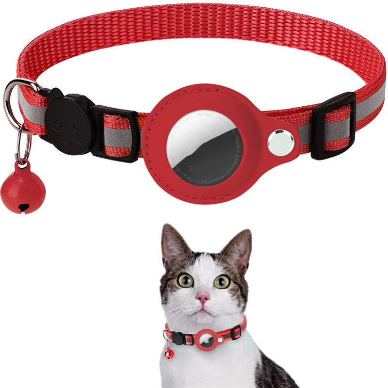 Reflektörlü Su Geçirmez AirTag Kılıfı Köpek-Kedi Tasması