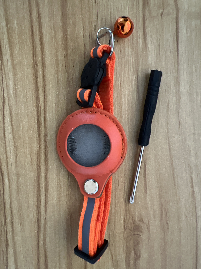 Reflektörlü Su Geçirmez AirTag Kılıfı Köpek-Kedi Tasması