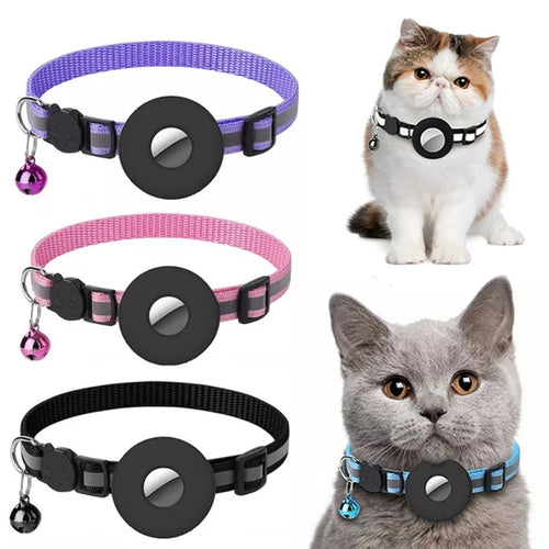 Reflektörlü Su Geçirmez AirTag Kılıfı Köpek-Kedi Tasması